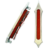 ACCUTRONIX 2040-1543 BL01-LSC LED Bag Lights Bag Light - Tribal Slotted - Red Lens - Chrome