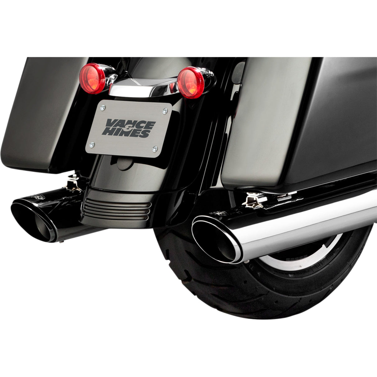 Vance & Hines Twin Slash Slip-On Muffler Chrome - 16672 For Harley Touring 2017-2026