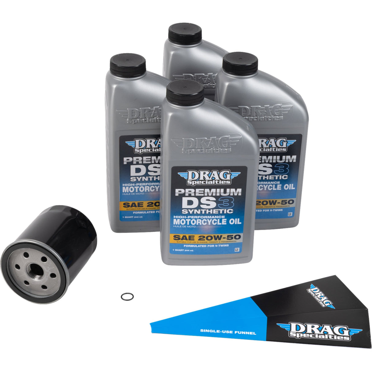 Drag Specialties Oil Change Kit - 3601-1038 For Harley Motorcycles 1957-2026