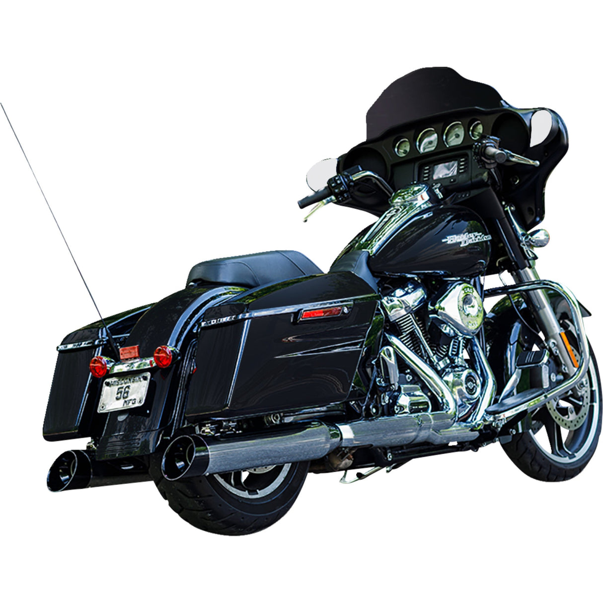 S&S Cycle 4-1/2" MK45 Cutlass Performance Mufflers - 550-1011 For Harley Touring 2017-2026