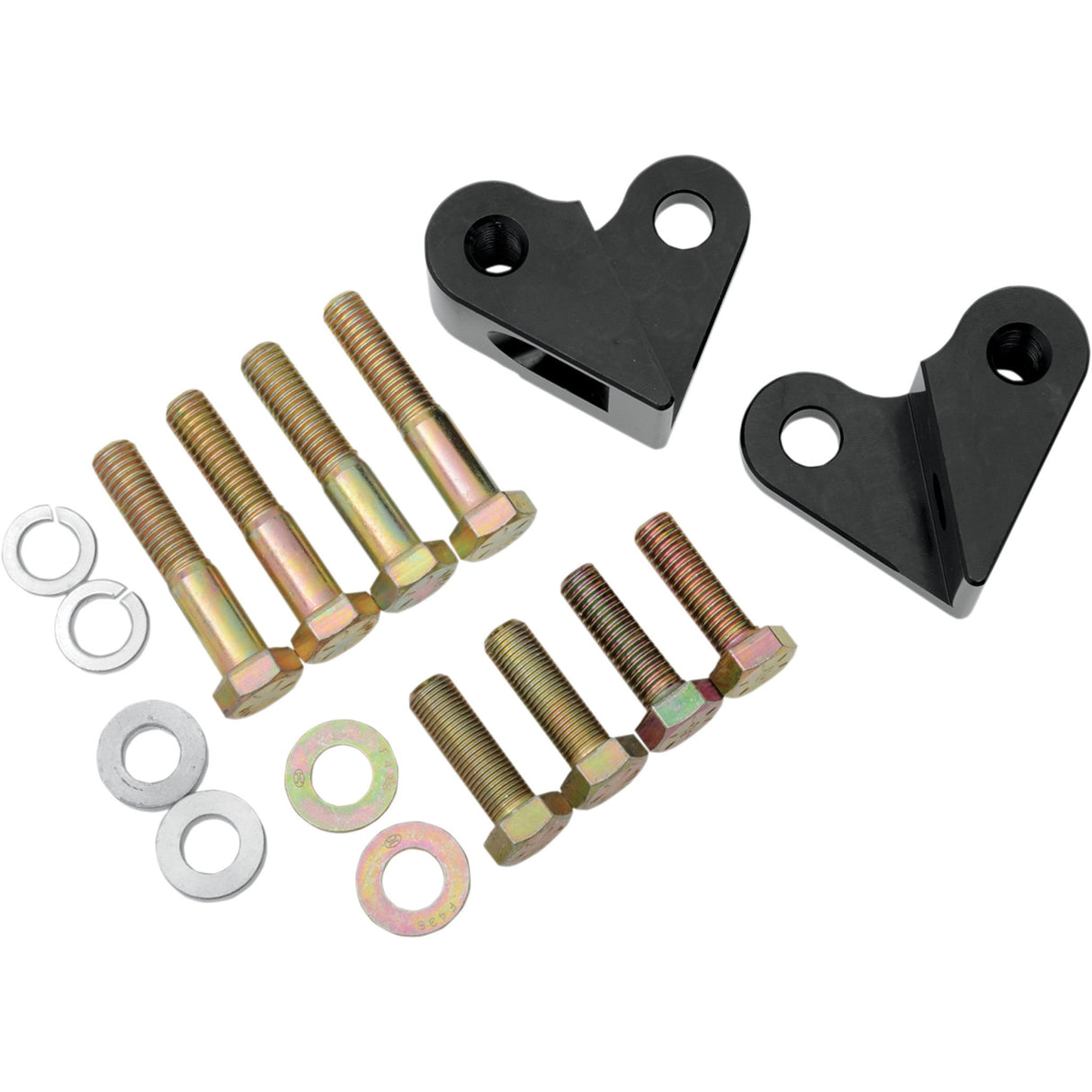 LA CHOPPERS 1304-0207 LA-7500-01 Rear Lowering Kit - Black Powder Coated - Lowers 1" - '97-'01 FL