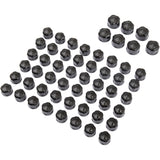 Ciro Engine Bolt Cover Caps Crown Diamond-Cut Black Twin Cam - 70025 For Harley Motorcycles 1984-2026