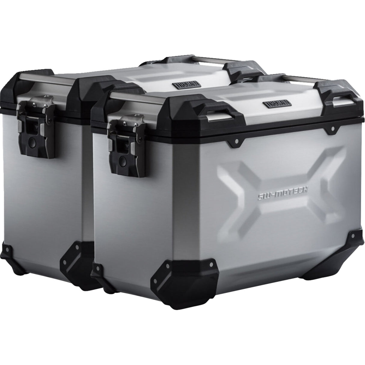 SW-MOTECH 3580-0440 KFT.01.400.70101/S TRAX ADV Aluminum Case System silver - honda cb/cbr/nx 500 '13-'24