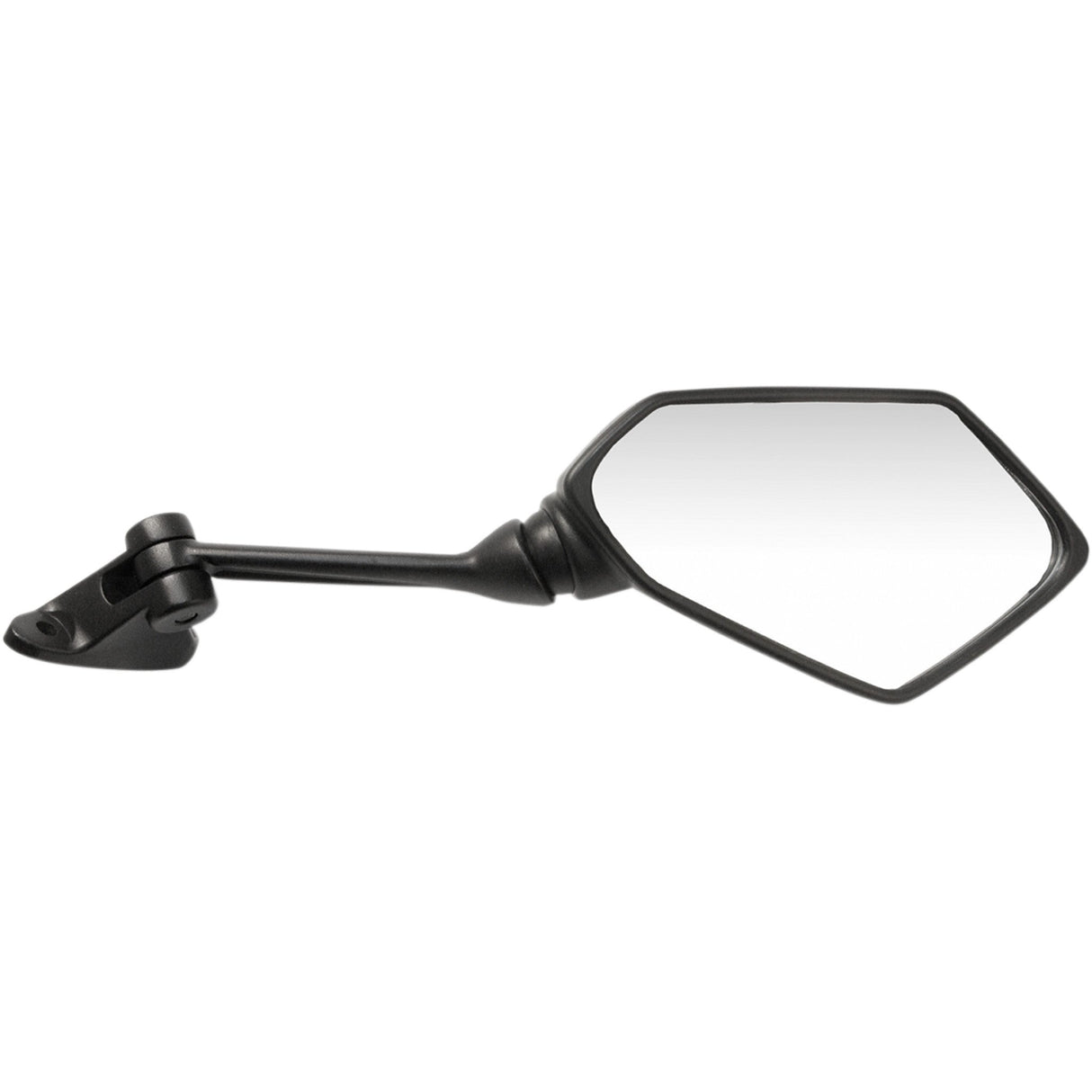 EMGO 0640-1159 20-43101 OEM-Style Replacement Mirror Mirror - Side View - Polygon - Black - Right