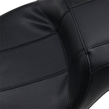 LePera Outcast Daddy Long Legs Seat 2-Up Without Backrest Carbon Fiber Inlay Black - LK-997DLGT3 For Harley Touring 2008-2023