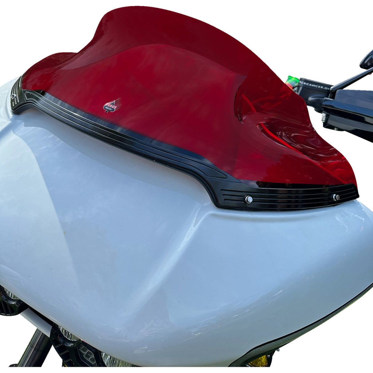 Klock Werks Kolor Flare® Windshield 9" Red - KWW-01-0670 For Harley Road Glide 2015-2025