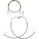 Magnum Shielding XR Stainless Extreme Response Front Brakeline Kit Brake Line Steel For Harley Touring 1994-2007