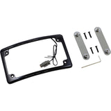 Custom Dynamics Radius LED License Plate Frame For CVO™ LED Black - LPF-RAD-CVO-B For Harley Touring 2014-2022