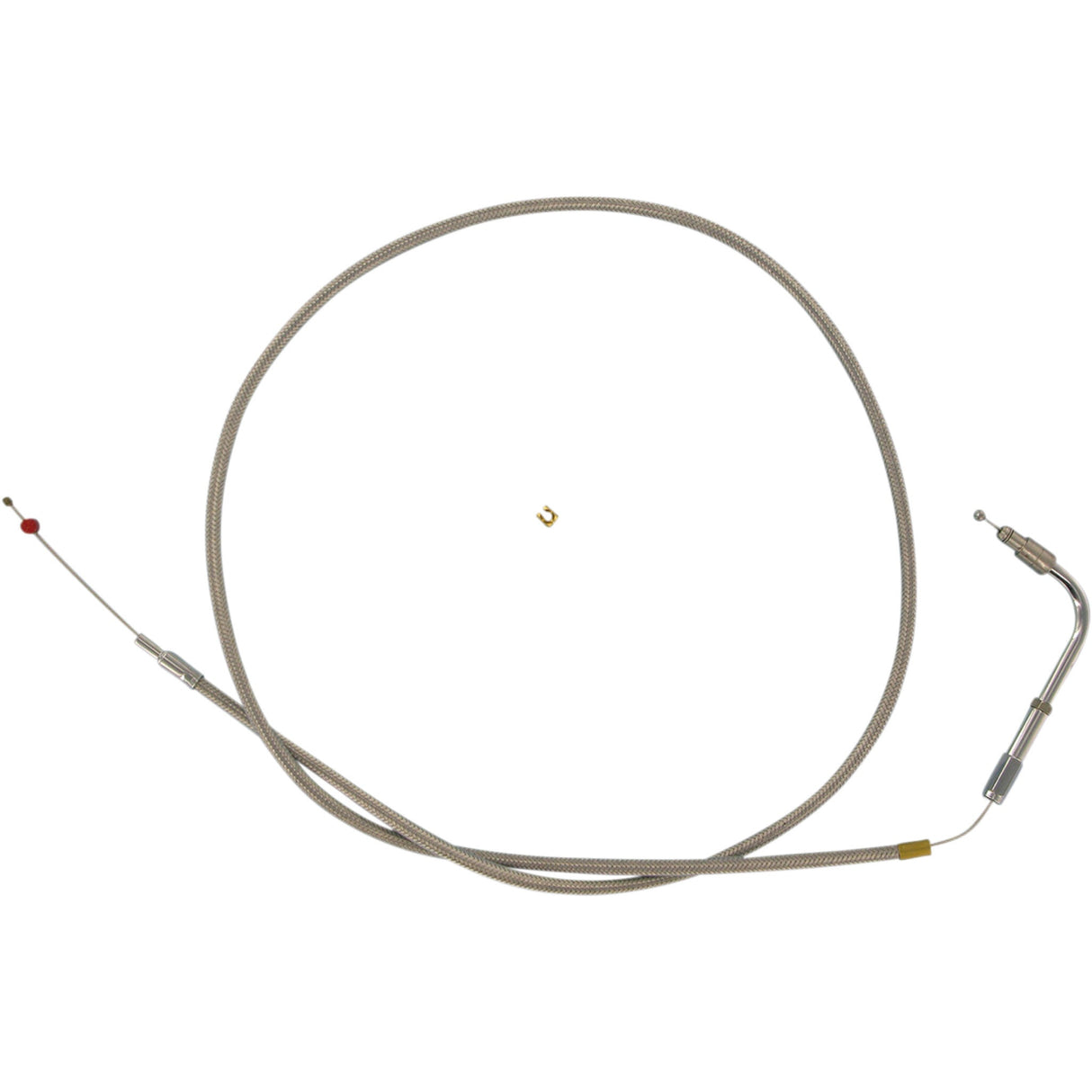 Barnett Stainless Steel Throttle Idle Cable +6" - 306-96SC+6-DS For Harley Softail 1996-2000