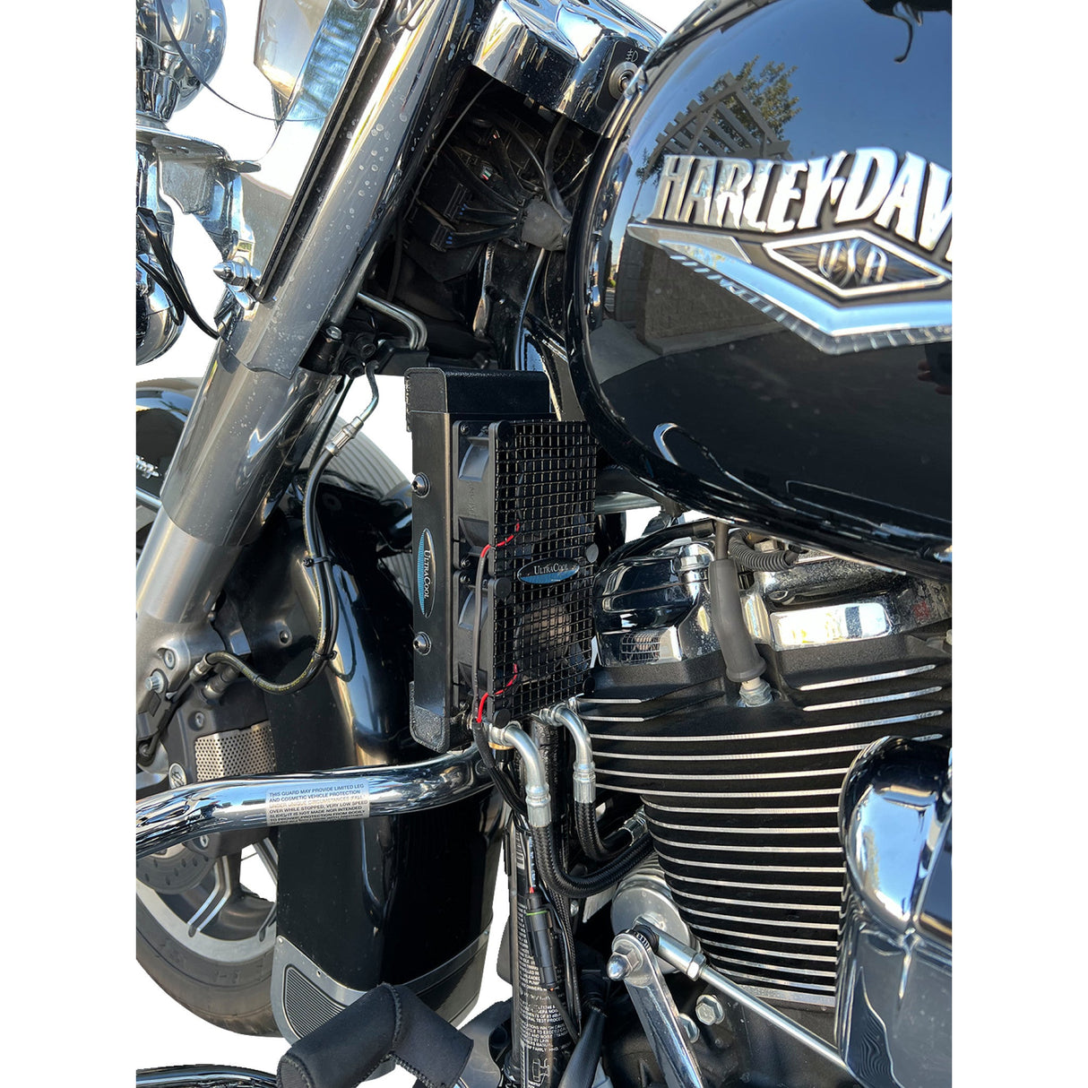 Ultracool Side Mount Oil Cooler Kit Naked Black - SMT8-5N For Harley Touring 2017-2023