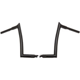 FAT Baggers INC. 1-1/4" EZ Install Pointed Top Handlebar 12" Black - 908012-B For Harley Motorcycles 2007-2025
