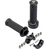 BILTWELL 0630-3074 6606-201-01 Alumicore Grips Grips - Alumicore - Custom - Black