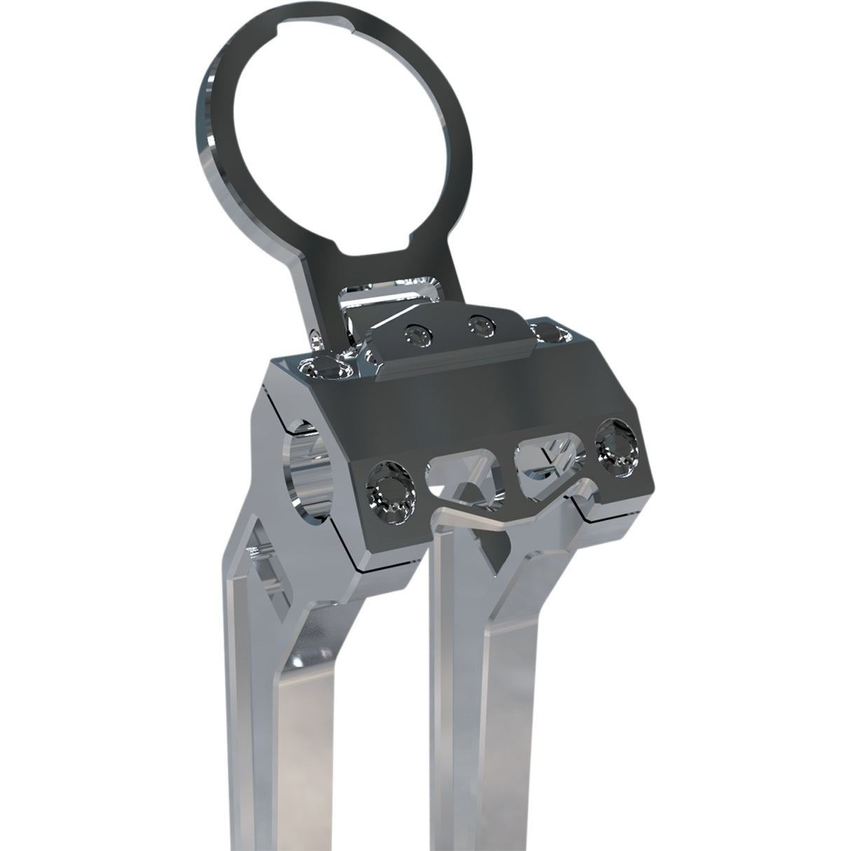 LA Choppers Gauge Mount For Performance Risers Single Raw Dyna Sportster - LA-7397-01R For Harley Motorcycles 1999-2021