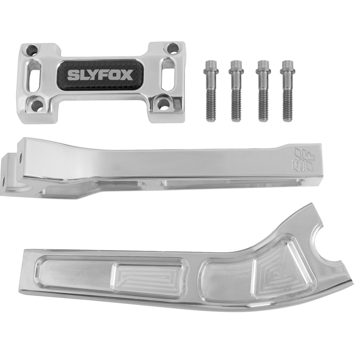 SLYFOX 0602-1532 SF-1002-08-R Handlebar Riser Kit pullback - 1" clamping - 8" rise - raw