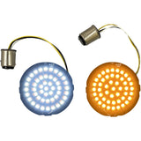Custom Dynamics Genesis® 4 Amber White LED Turn Signal Inserts - GEN-4-AW-1157 For Harley Motorcycles 2000-2025