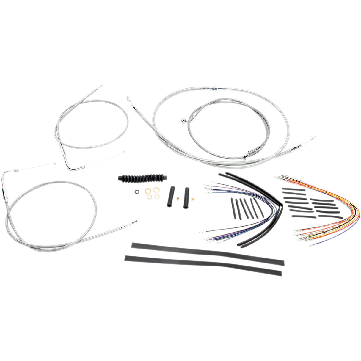 Magnum Shielding Cable Kit - 589441 For Harley Softail / 15th Anniversary 2000-2006