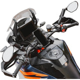 RAM MOUNTS 0640-1719 RAM-B-349-M1015-C-46 Tough-Mirror™ Kit with M10-1.25 Bases/M10-1.5 Adapters - Long Arm Tough-Mirror™ - Side View - Oval - Black - Left/Right - Long Arm