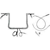 FAT Baggers INC. 1-1/4" EZ Install Flat Top Handlebar 14" Chrome - 749014 For Harley Street Glide 2023-2026