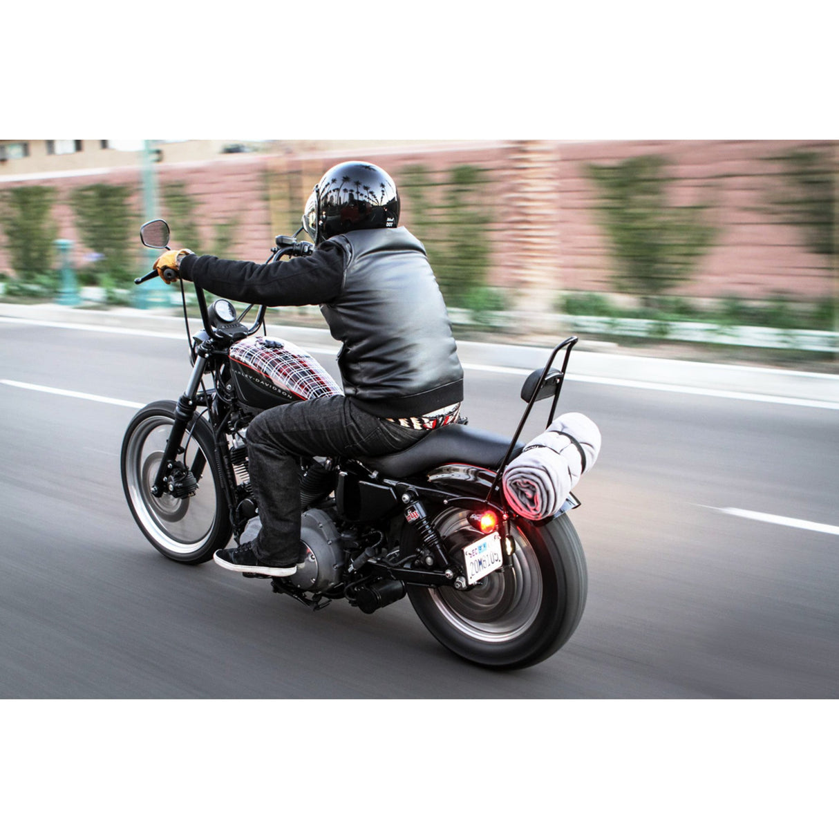 Burly Brand 1" Narrow Bottom Ape Hanger Handlebar 14" Black - B28-337 For Harley 1983-2022