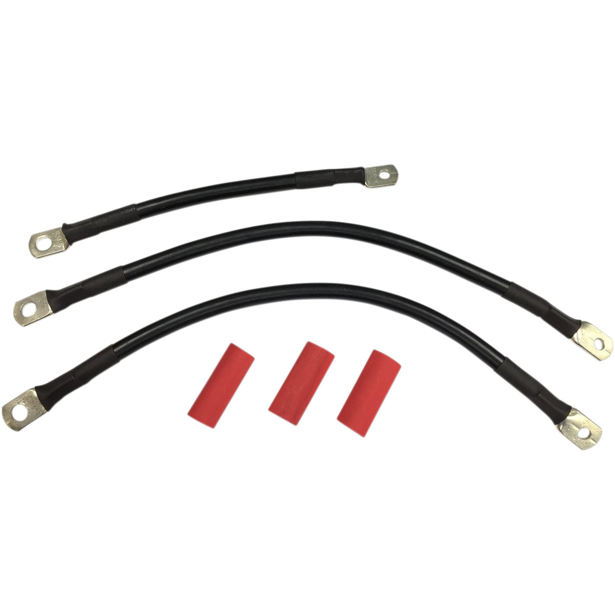 DRAG SPECIALTIES 2113-0661 Battery Cable Set black  - '93-'08 fl