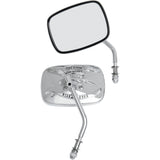 DRAG SPECIALTIES Live To Ride Custom Mirrors — Rectangle - Pair