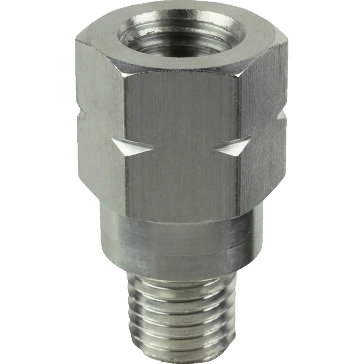 RAM MOUNTS 0641-0340 RAM-M10125-TE M10-1.25 Thread Extension 20 mm Long Adapter - Mirror - Threaded - Silver
