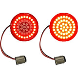 CUSTOM DYNAMICS 2020-1909 GEN-4-RR-1157 Genesis® 4 Red Ring LED Turn Signal Inserts - LED Rear Turn Signal Insert - Red - 1157