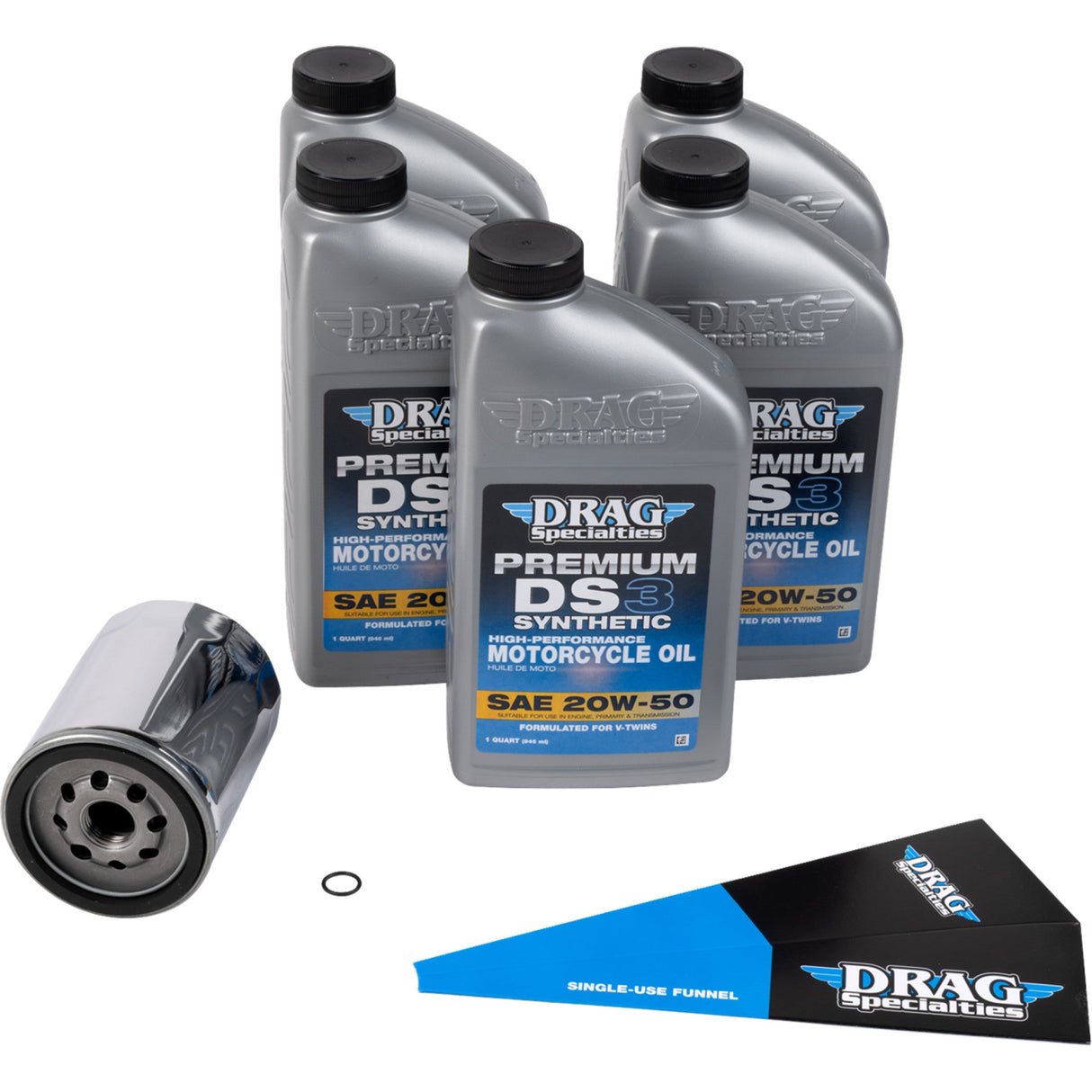 Drag Specialties Oil Change Kit - 3601-1041 For Harley Motorcycles 2017-2026