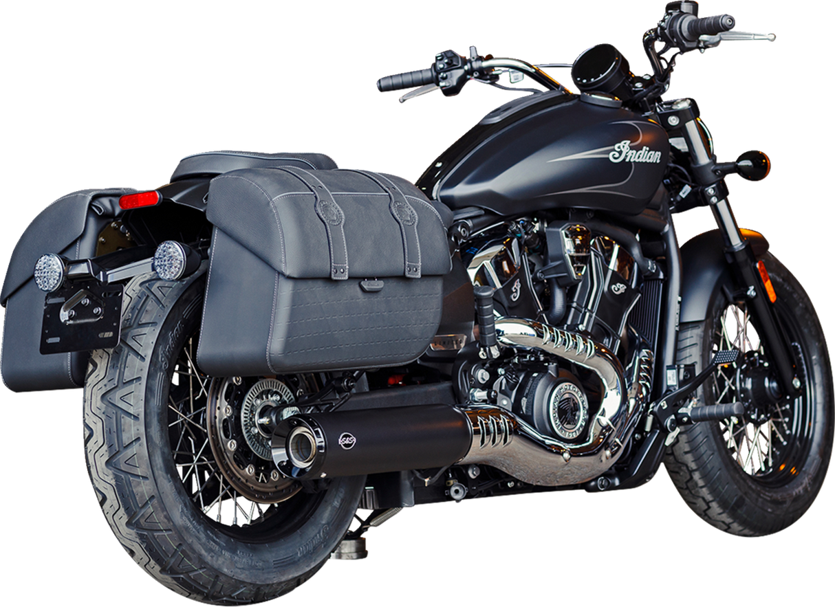 Grand National Slip-On Mufflers - Black - 50-State - 1811-4677