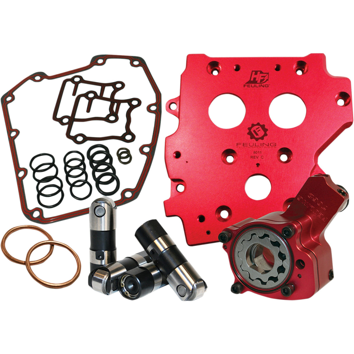 FEULING OIL PUMP CORP. 0932-0072 7077 Race Series® Oil System Pack - Race Series® Conversion Camplate Oil System - Twin Cam