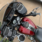 Joker Machine Hydraulic Clutch Master Cylinder Cover Finned Black Silver - 08-012B For Harley Touring 2017-2020