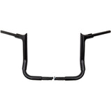 FAT Baggers INC. 1-1/2" EZ Install Pointed Top Handlebar 12" Black - 805012-B For Harley Touring 2006-2020