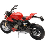 NEW RAY TOYS 7001-0087 58273 Mini Ducati Streetfighter V4 Bike Ducati Streetfighter V4 - 1:12 Scale - Black/Red
