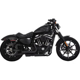 Vance & Hines 2-Into-2 Mini Grenades Exhaust System Black - 46374 For Harley Sportster 2014-2022