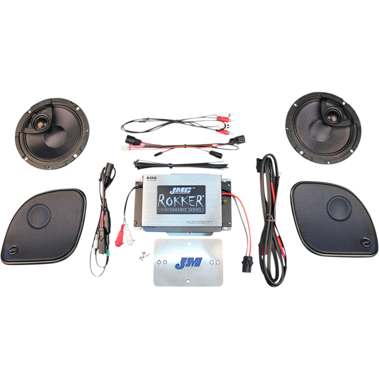 J & M Amplifier And Speaker Kit - RPKT-200HR15 For Harley Road Glide 2015-2023