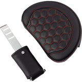 Saddlemen Honeycomb Roadsofa™ Seat Honeycomb Red Stitch With Backrest - 808-07B-189B4 For Harley Touring 2008-2025