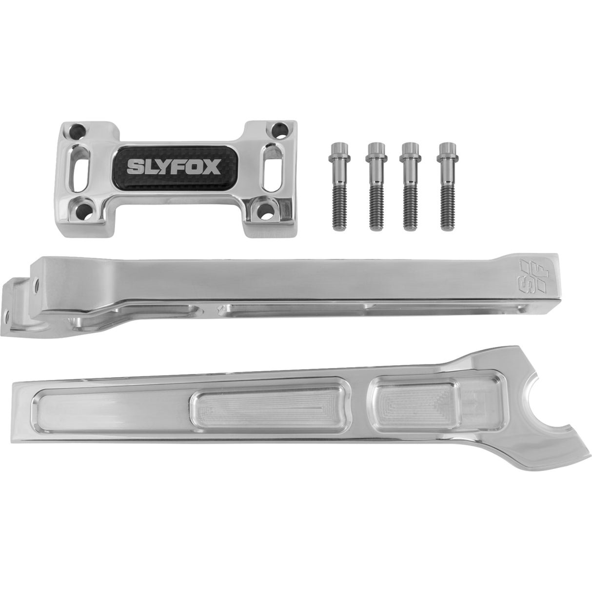 SLYFOX 0602-1528 SF-1001-10-R Handlebar Riser Kit straight - 1" clamping - 10" rise - raw
