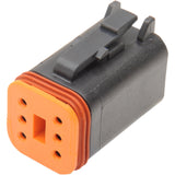 NAMZ 2120-0058 DP-6B Deutsch DT Sealed Connector Component — Wiring Connector Deutsch Plug - 6 Pin - Black
