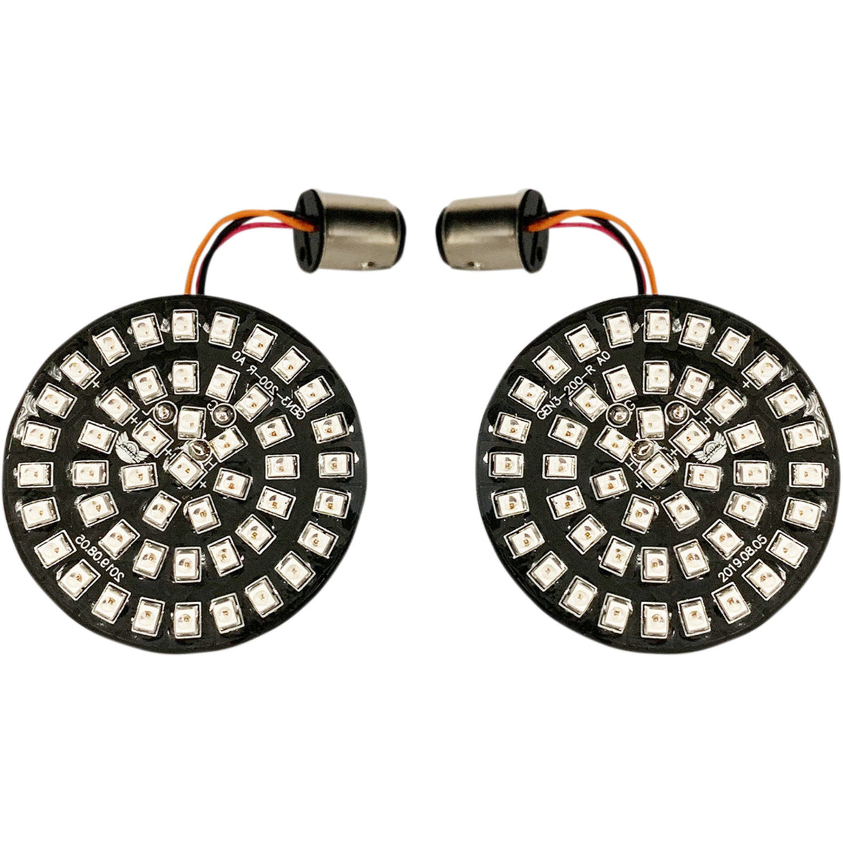 Drag Specialties LED Turn Signal Inserts Red For Harley Motorcycles 2007-2021