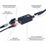 RIDEPOWER 3807-0669 RPSAEUSBUSBCADP SAE to USB-C/USB Adapter SAE to USB-C/USB Ports Adapter - Charger - Digital Voltage Indicator