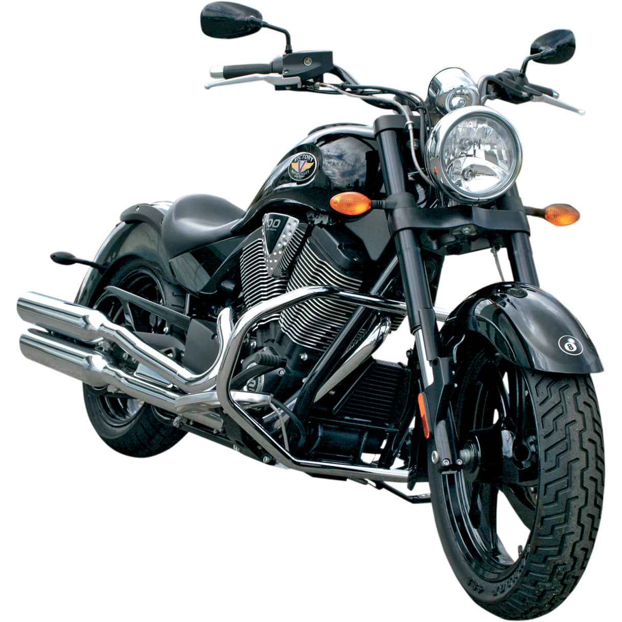 BARON 1624-0231 BA-7130-00 Full-Size Engine Guards Highway Bar - Chrome - Victory