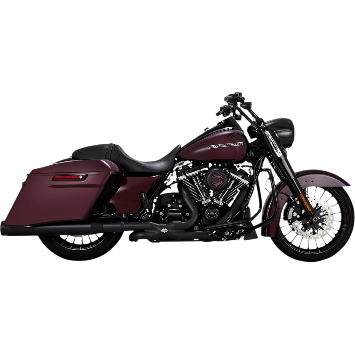 Vance & Hines Torquer 450 Slip-On Mufflers Black - 46674 For Harley Touring 2017-2026
