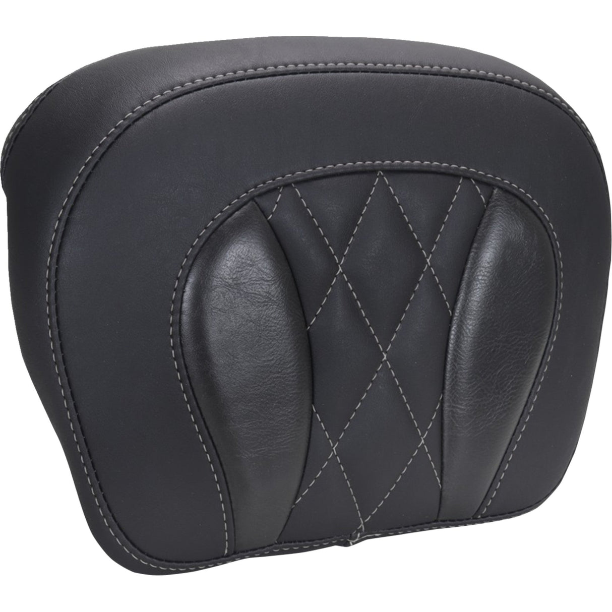 MUSTANG 0822-0642 88440GM Chopped Tour-Pak® Sissy Bar Pad Chopped Tour-Pak® Pad - Gunmetal Stitching - FLH/FLT '23-'25