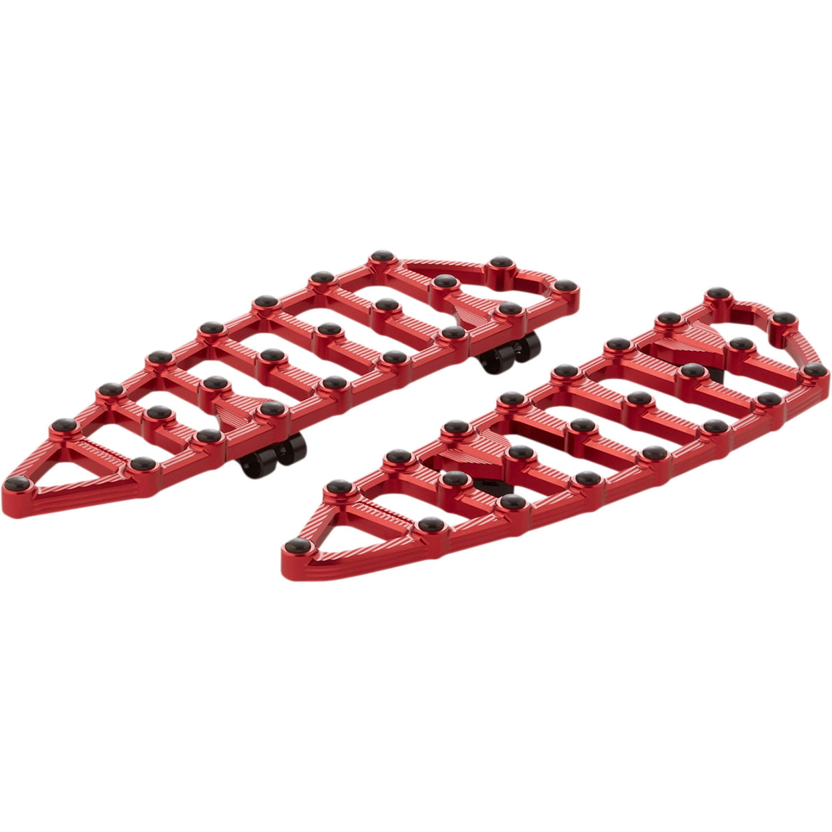 Arlen Ness MX Billet Floorboards Red - 410-012 For Harley Softail 2018-2025