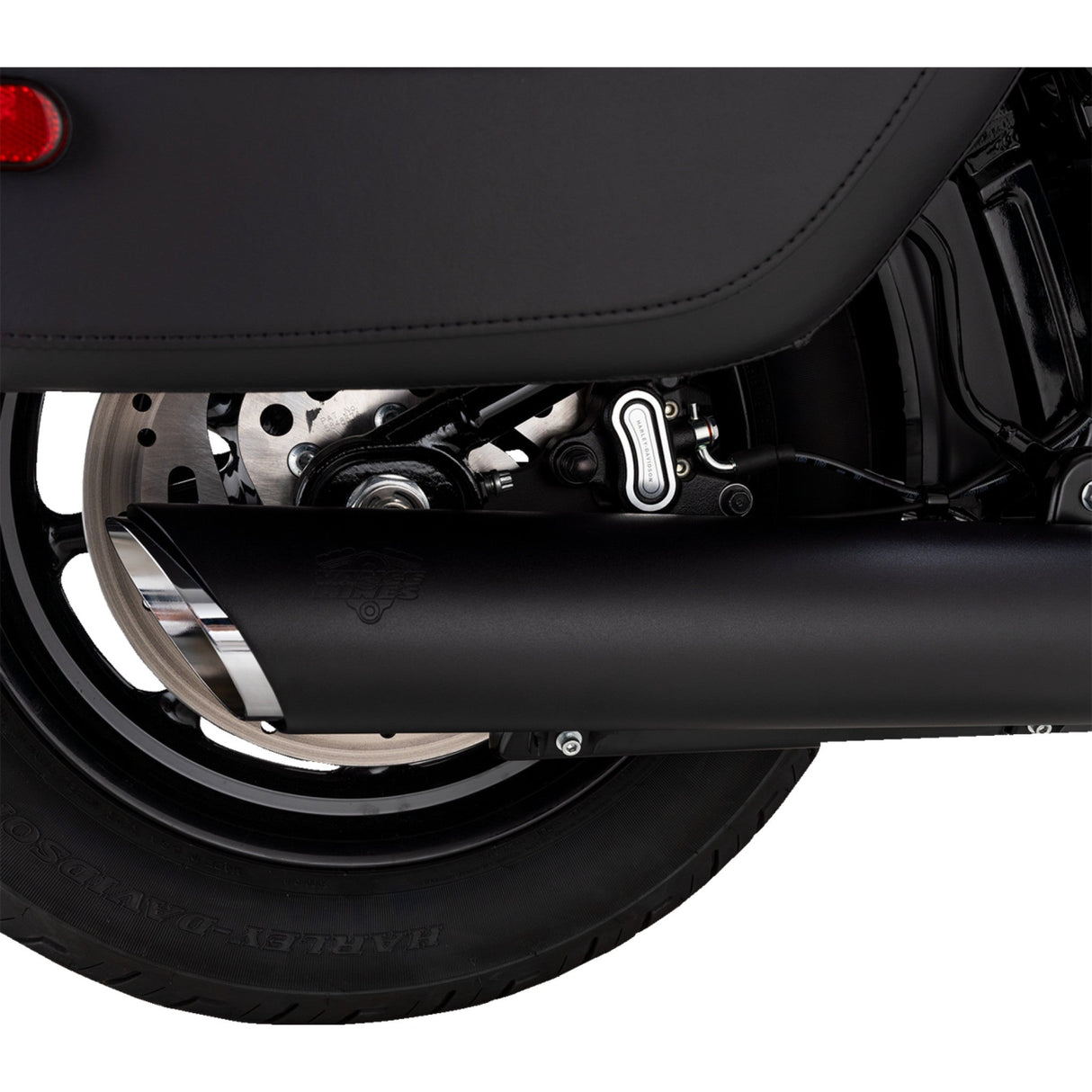 Vance & Hines Twin Slash Slip-On Muffler Black Softail - 46750 For Harley Softail 2025