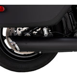 Vance & Hines Twin Slash Slip-On Muffler Black Softail - 46750 For Harley Softail 2025