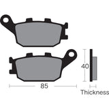 Vesrah Semi-Metallic Brake Pads For Honda Motorcycles 1991-2010 | Yamaha Motorcycles 2003-2018