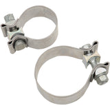 Khrome Werks Stainless Steel Muffler Clamps - 203031 For Harley Touring 2017-2019