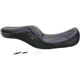 LePera Sorrento 2-Up Seat Stitched Black - LK-907PY For Harley Touring 2008-2023