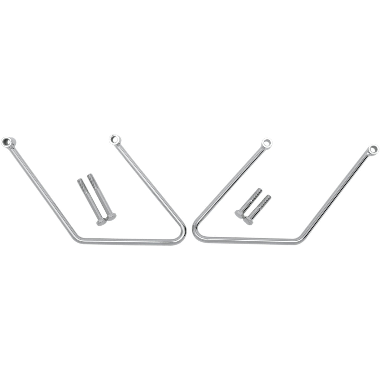 Drag Specialties Chrome Saddlebag Support Brackets FX For Harley Softail / 15th Anniversary / Screamin' 2000-2011
